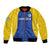 Custom Saint Lucia Football Bomber Jacket Sporty Style