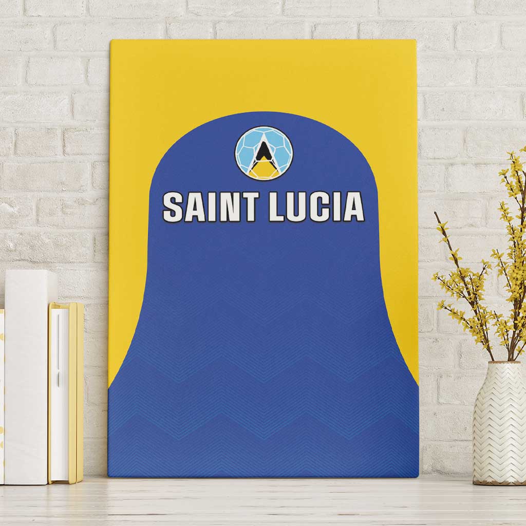 Saint Lucia Football Canvas Wall Art Sporty Style