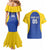 Custom Saint Lucia Football Couples Matching Mermaid Dress and Hawaiian Shirt Sporty Style