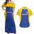 Custom Saint Lucia Football Couples Matching Off Shoulder Maxi Dress and Hawaiian Shirt Sporty Style