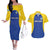 Custom Saint Lucia Football Couples Matching Off The Shoulder Long Sleeve Dress and Hawaiian Shirt Sporty Style