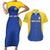 Custom Saint Lucia Football Couples Matching Short Sleeve Bodycon Dress and Hawaiian Shirt Sporty Style