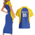 Custom Saint Lucia Football Couples Matching Short Sleeve Bodycon Dress and Hawaiian Shirt Sporty Style