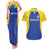 Custom Saint Lucia Football Couples Matching Tank Maxi Dress and Hawaiian Shirt Sporty Style