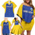 Custom Saint Lucia Football Family Matching Off Shoulder Short Dress and Hawaiian Shirt Sporty Style