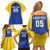 Custom Saint Lucia Football Family Matching Off Shoulder Short Dress and Hawaiian Shirt Sporty Style