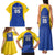 Custom Saint Lucia Football Family Matching Tank Maxi Dress and Hawaiian Shirt Sporty Style