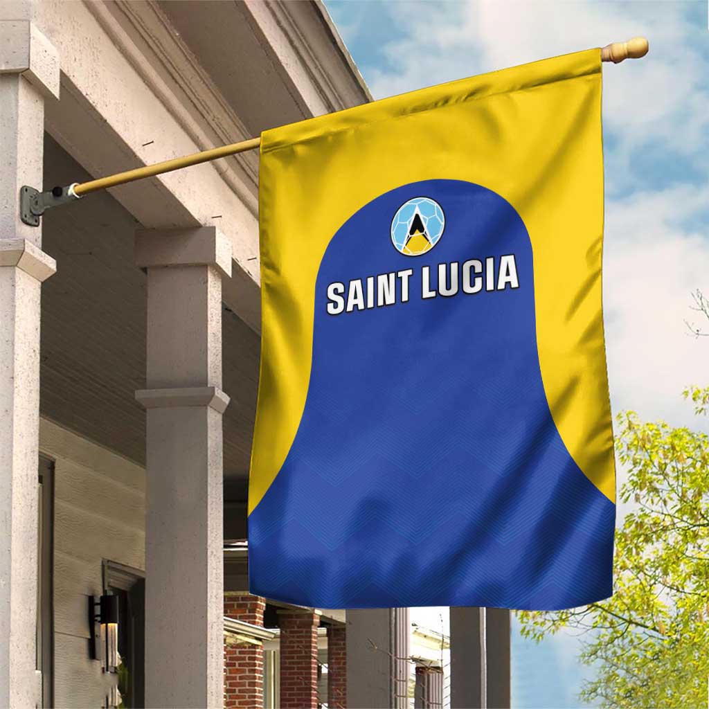 Saint Lucia Football Garden Flag Sporty Style