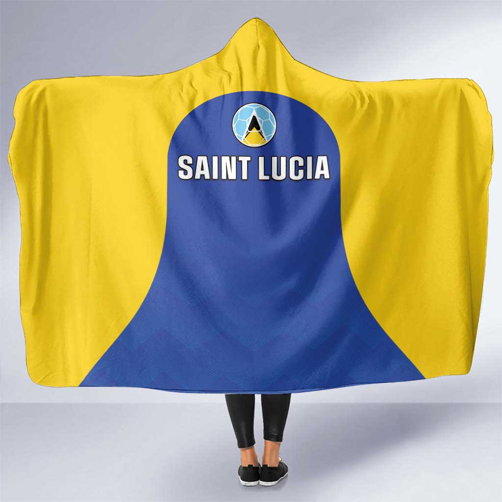 Saint Lucia Football Hooded Blanket Sporty Style