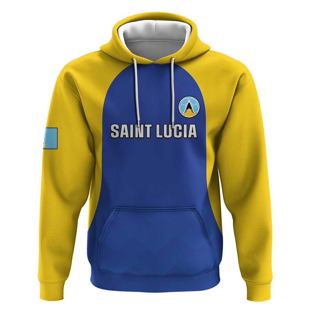 Custom Saint Lucia Football Hoodie Sporty Style