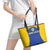 Saint Lucia Football Leather Tote Bag Sporty Style