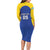 Custom Saint Lucia Football Long Sleeve Bodycon Dress Sporty Style