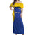 Custom Saint Lucia Football Off Shoulder Maxi Dress Sporty Style