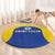 Saint Lucia Football Round Carpet Sporty Style