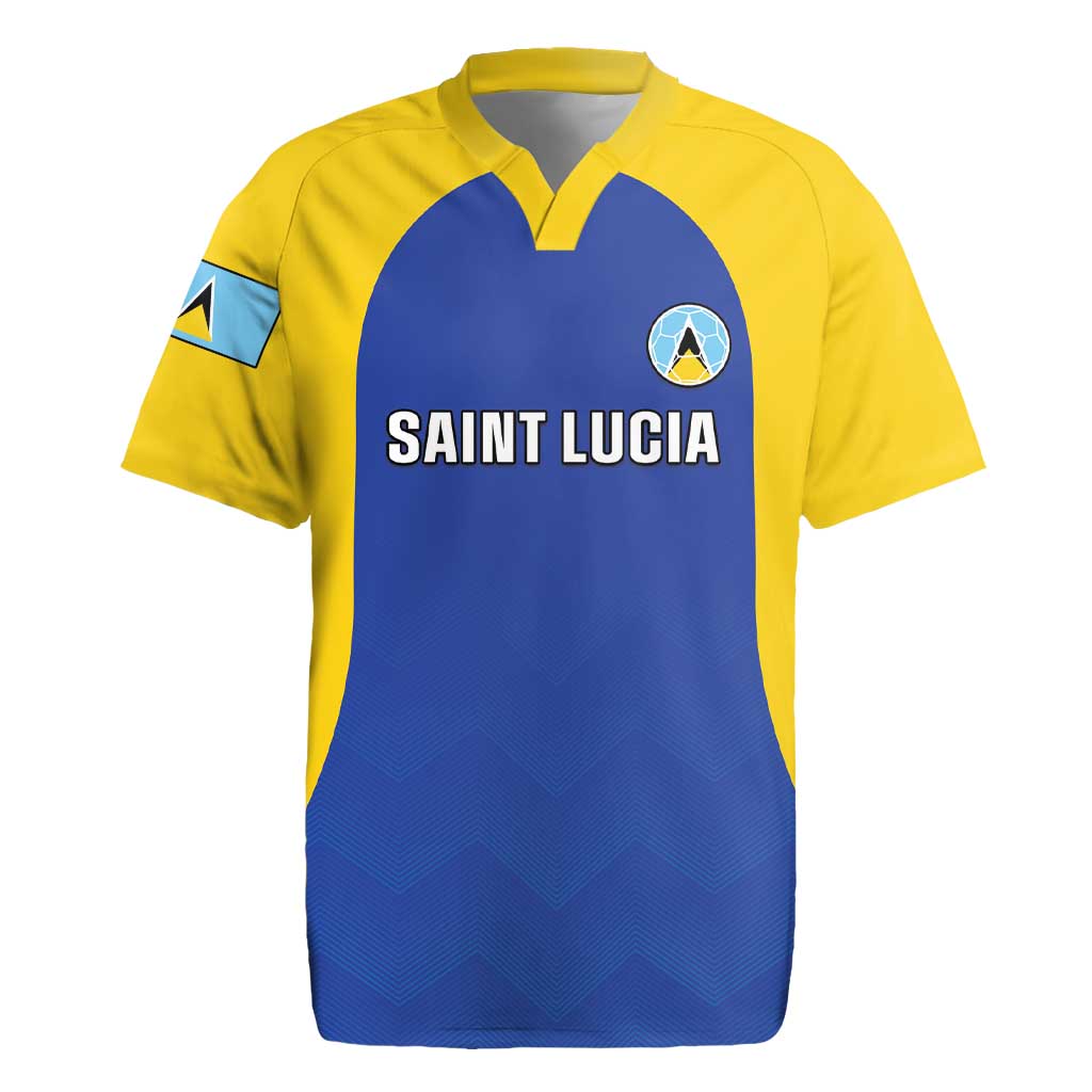 Custom Saint Lucia Football Rugby Jersey Sporty Style