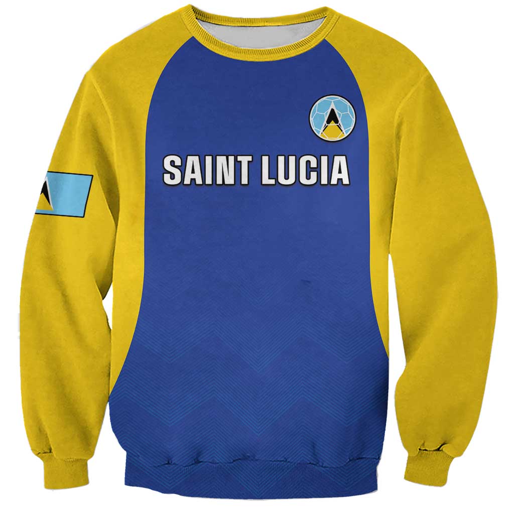 Custom Saint Lucia Football Sweatshirt Sporty Style