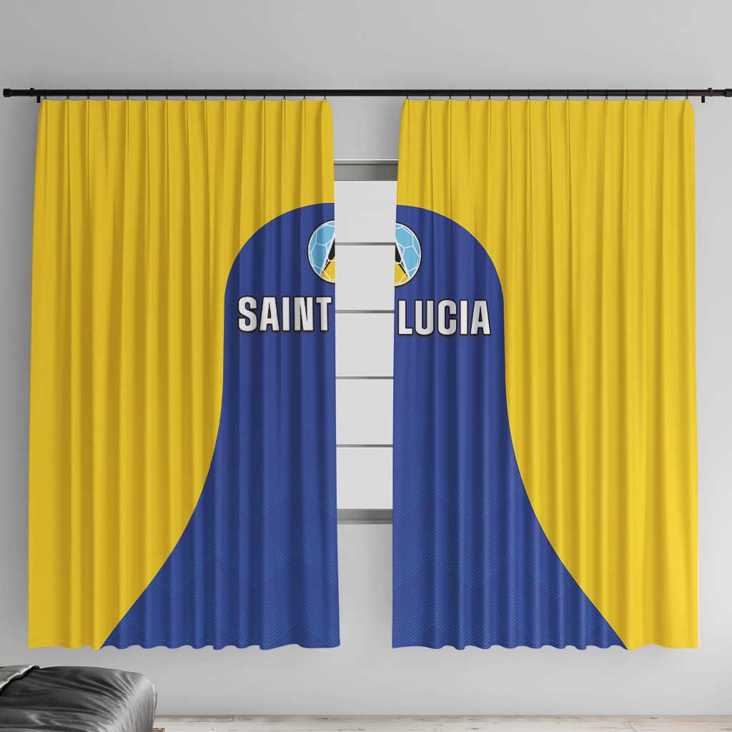 Saint Lucia Football Window Curtain Sporty Style