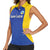 Custom Saint Lucia Football Women Sleeveless Polo Shirt Sporty Style