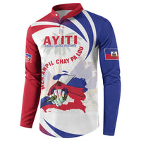 Haiti Button Sweatshirt Men Anpil Chay Pa Lou LT05