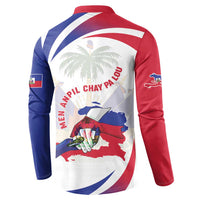 Haiti Button Sweatshirt Men Anpil Chay Pa Lou LT05