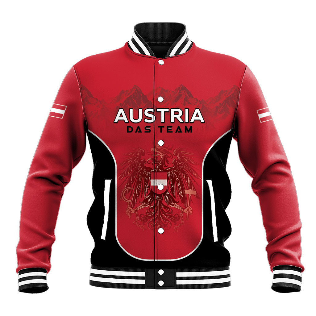 Custom Austria Football 2026 Baseball Jacket Go Das Team