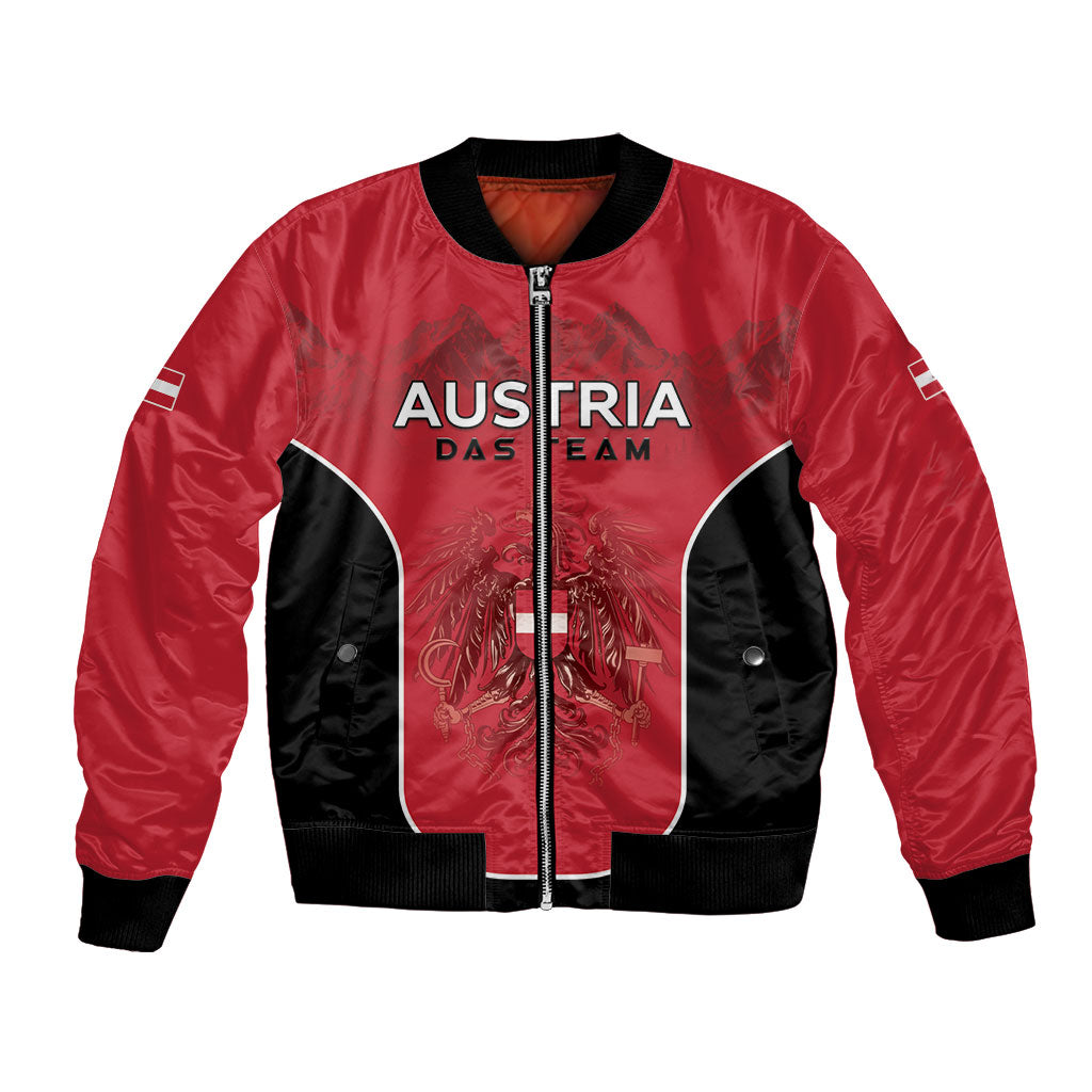 Custom Austria Football 2026 Bomber Jacket Go Das Team