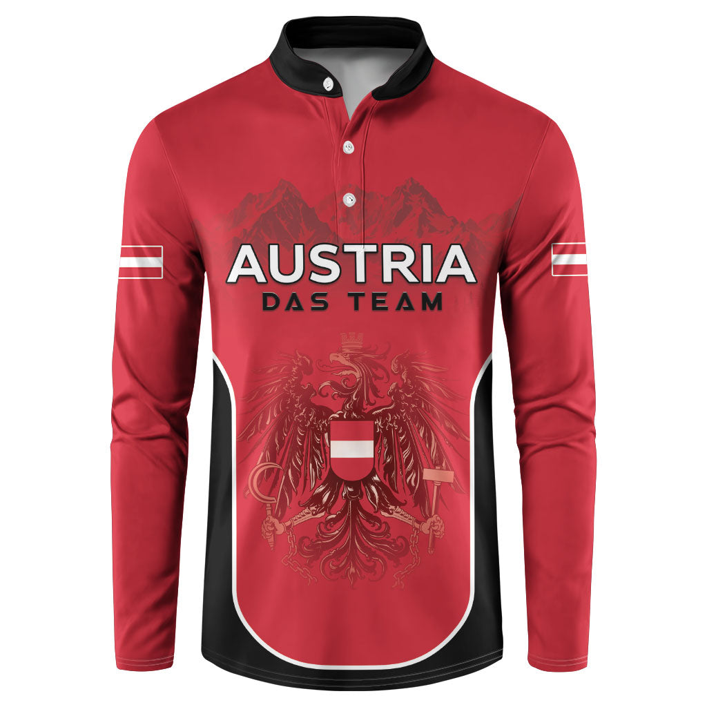 Custom Austria Football 2026 Button Sweatshirt Go Das Team