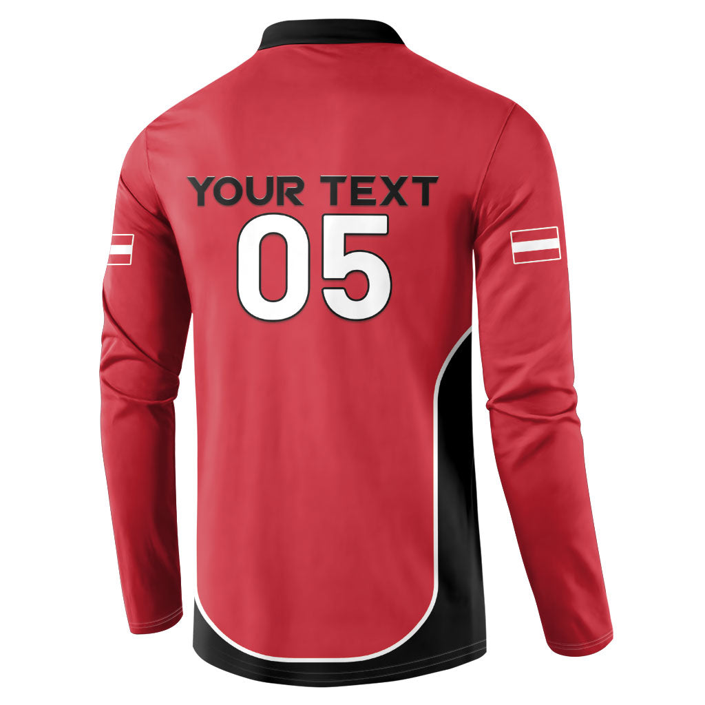 Custom Austria Football 2026 Button Sweatshirt Go Das Team