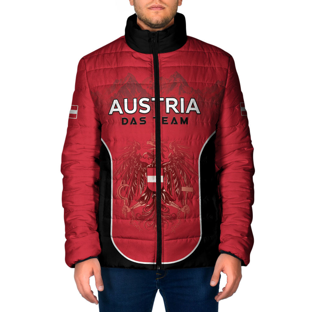 Custom Austria Football 2026 Padded Jacket Go Das Team