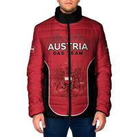 Custom Austria Football 2026 Padded Jacket Go Das Team