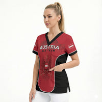 Custom Austria Football 2026 Scrub Top Go Das Team