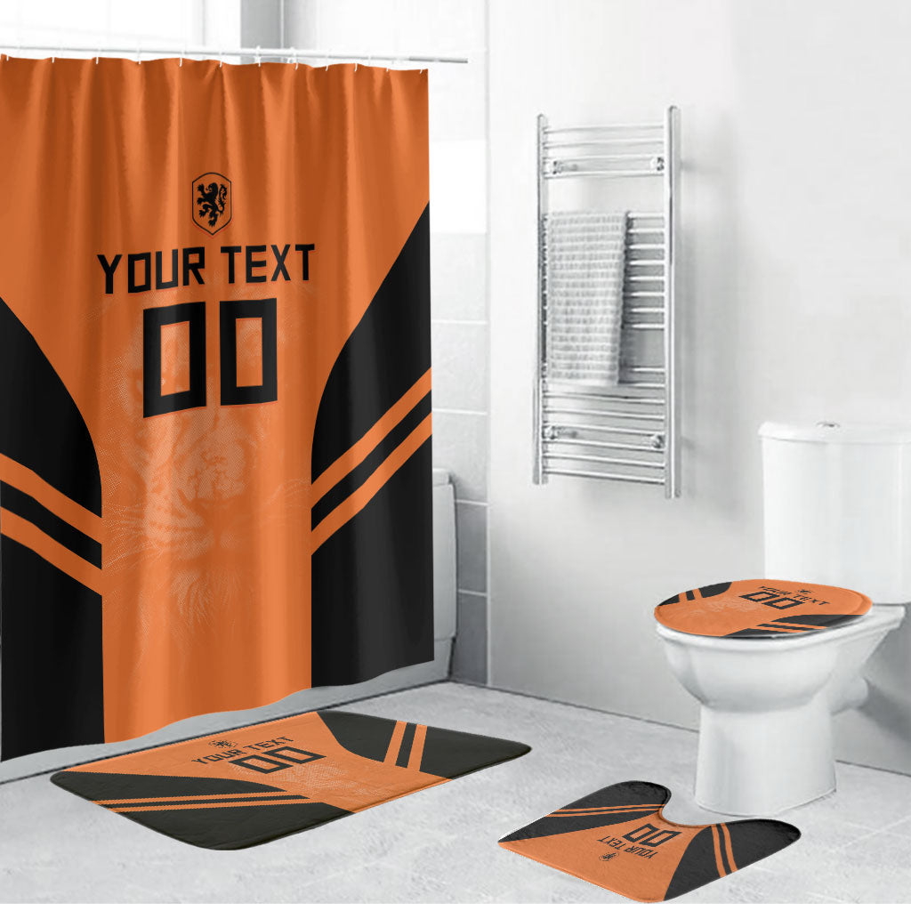 Custom Netherlands Football 2026 Bathroom Set Oranje Lion Special Style