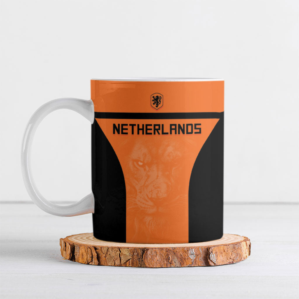 Custom Netherlands Football 2026 Ceramic Mug Oranje Lion Special Style