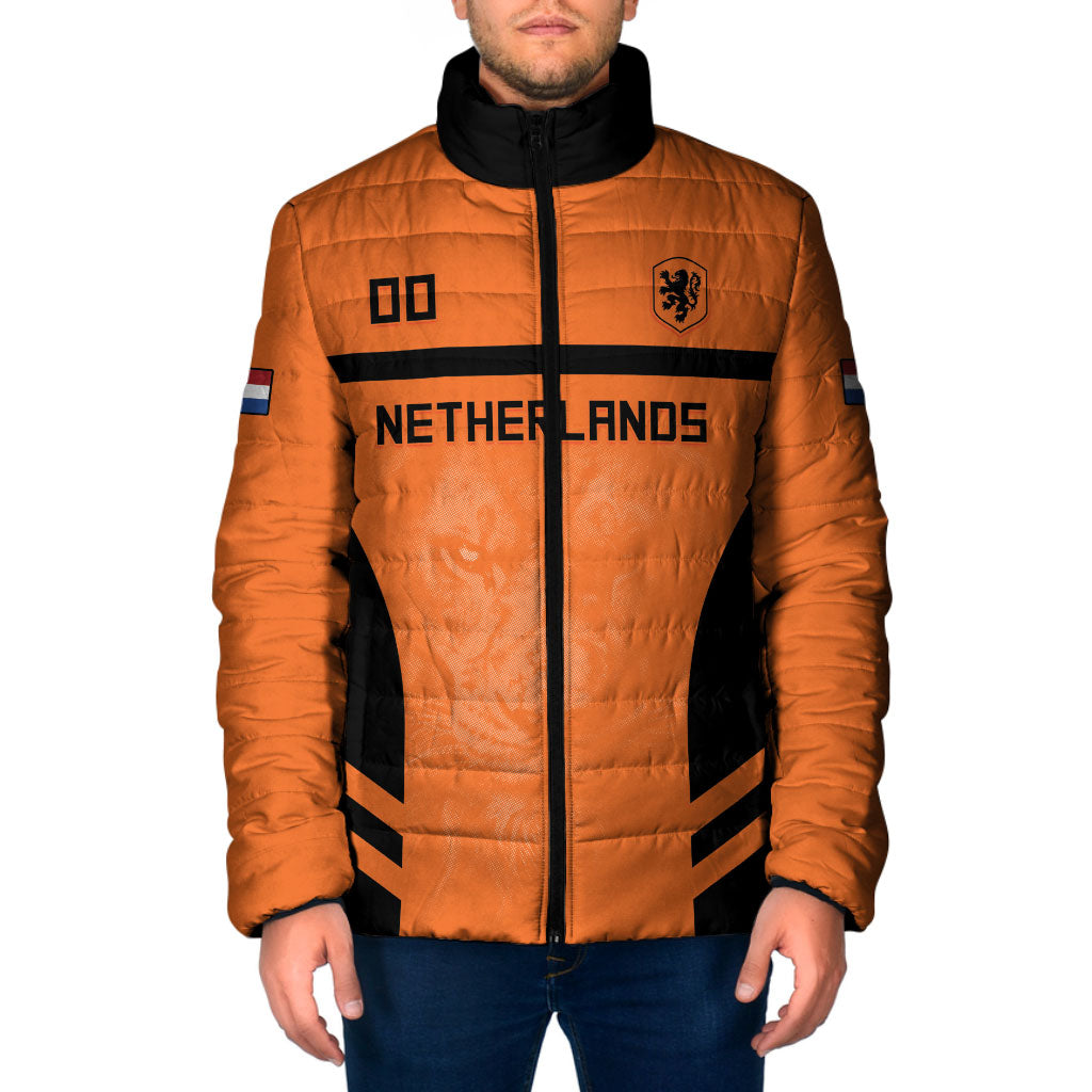 Custom Netherlands Football 2026 Padded Jacket Oranje Lion Special Style