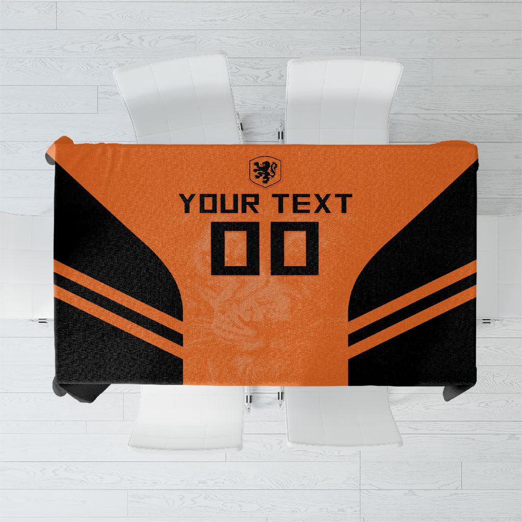 Custom Netherlands Football 2026 Tablecloth Oranje Lion Special Style