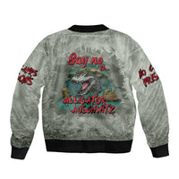 Say No To Alligator Auschwitz Bomber Jacket - Wonder Print Shop