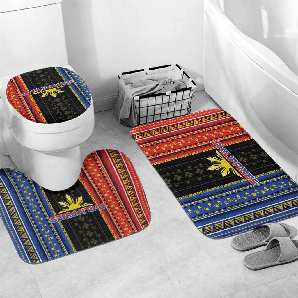 Philippines Filipinos Bathroom Set Igorot Tribal Inspiration Pattern Style