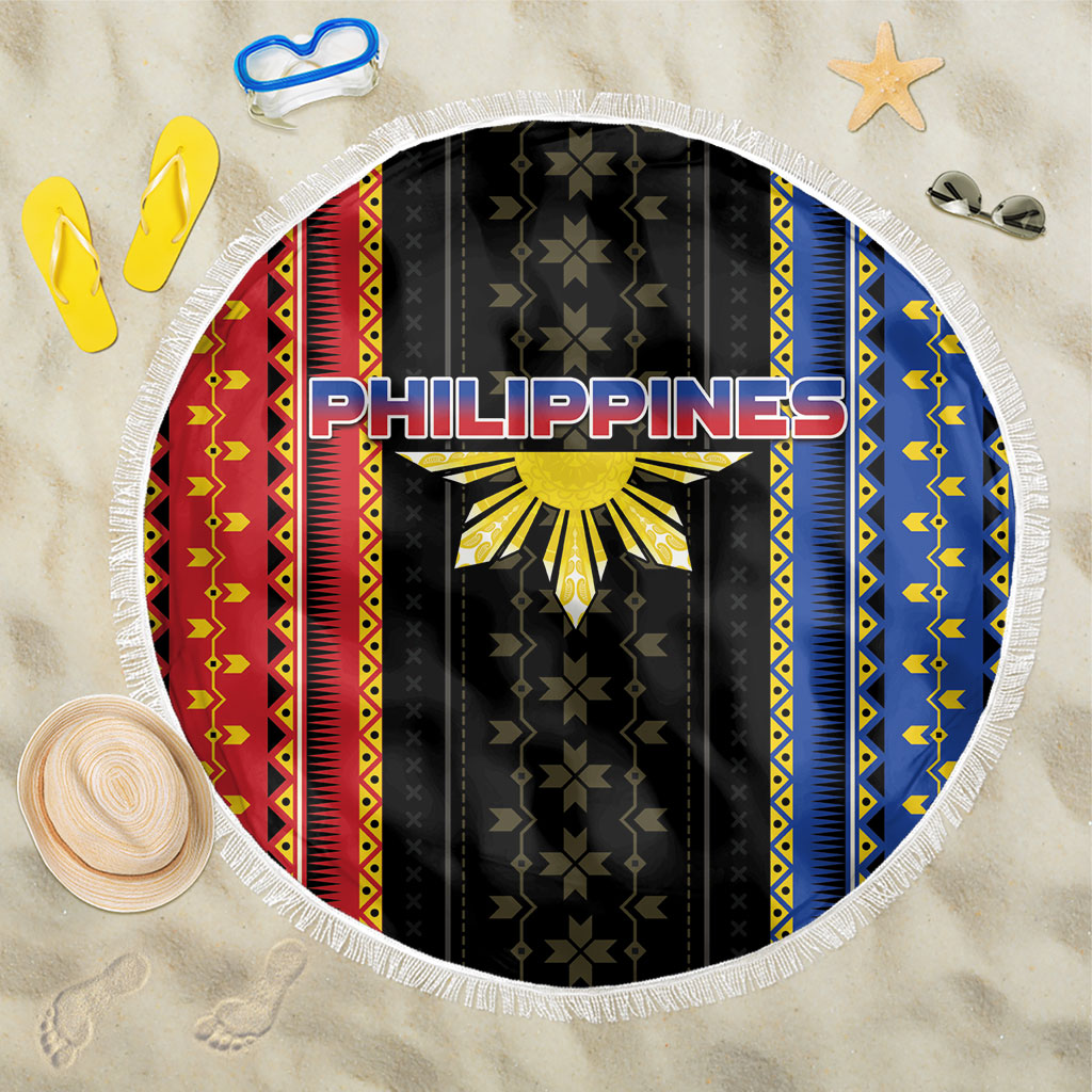 Philippines Filipinos Beach Blanket Igorot Tribal Inspiration Pattern Style