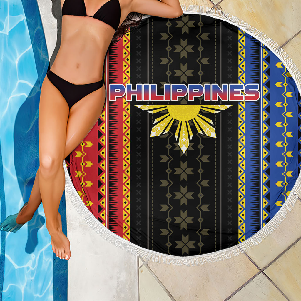 Philippines Filipinos Beach Blanket Igorot Tribal Inspiration Pattern Style