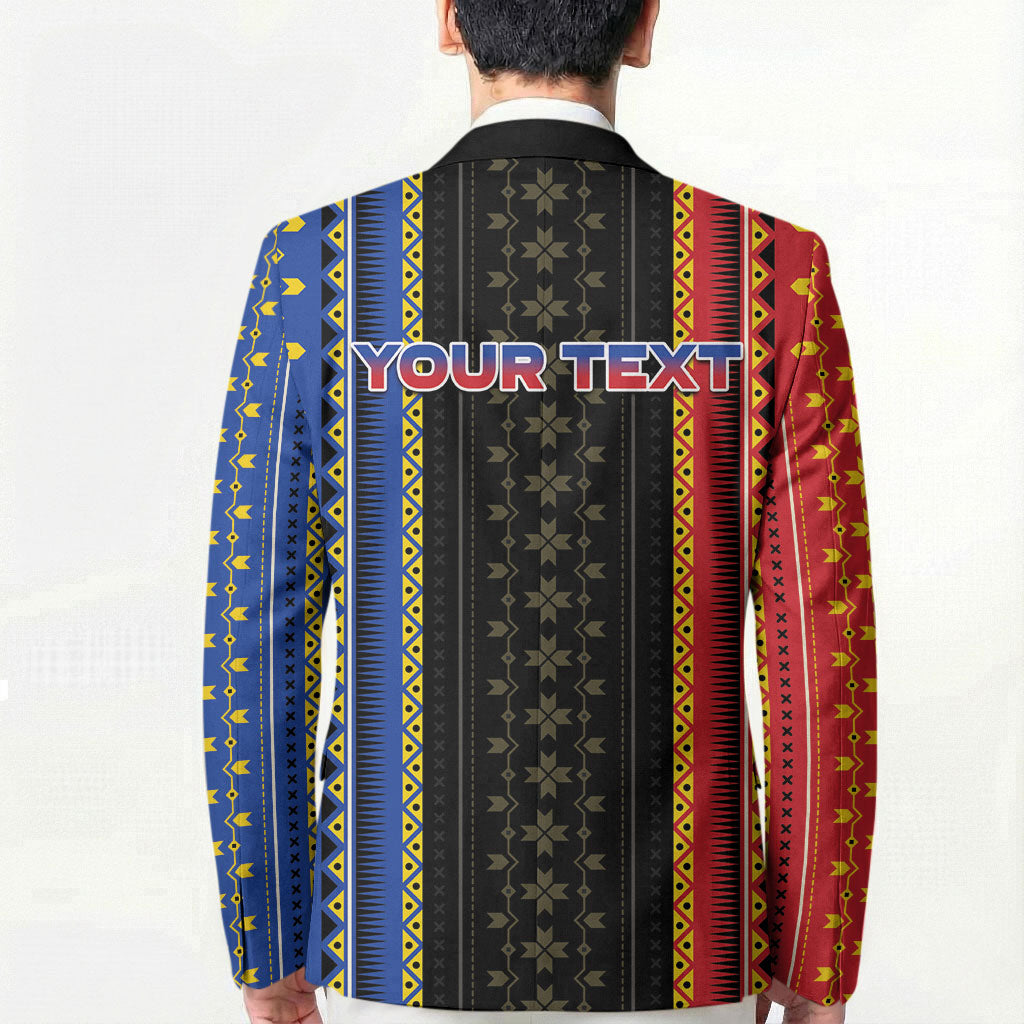 Personalised Philippines Filipinos Blazer Igorot Tribal Inspiration Pattern Style