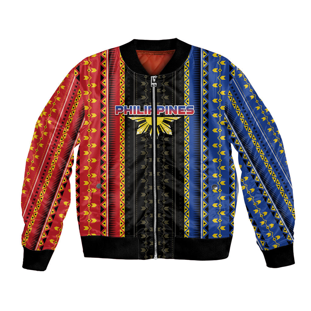 Personalised Philippines Filipinos Bomber Jacket Igorot Tribal Inspiration Pattern Style