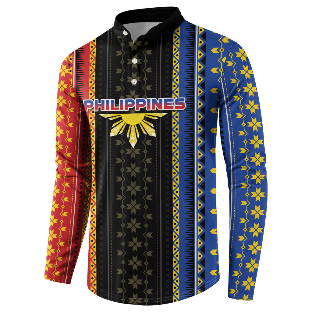 Personalised Philippines Filipinos Button Sweatshirt Igorot Tribal Inspiration Pattern Style