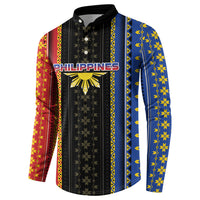 Personalised Philippines Filipinos Button Sweatshirt Igorot Tribal Inspiration Pattern Style