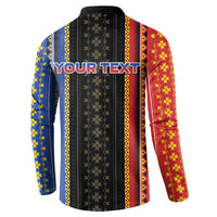 Personalised Philippines Filipinos Button Sweatshirt Igorot Tribal Inspiration Pattern Style