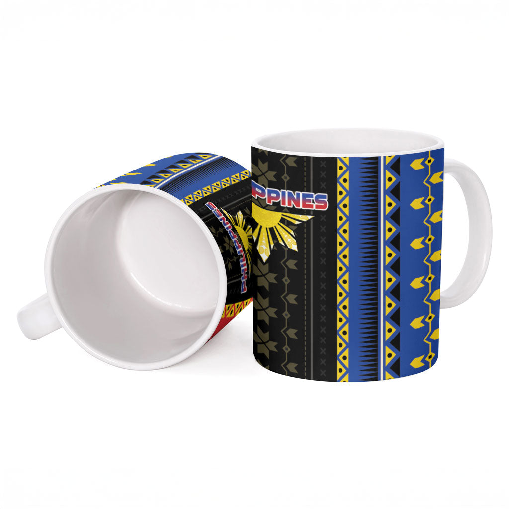 Philippines Filipinos Ceramic Mug Igorot Tribal Inspiration Pattern Style