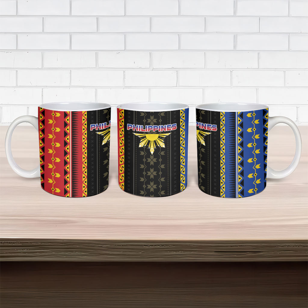 Philippines Filipinos Ceramic Mug Igorot Tribal Inspiration Pattern Style