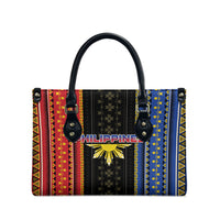 Philippines Filipinos Leather Bag Igorot Tribal Inspiration Pattern Style
