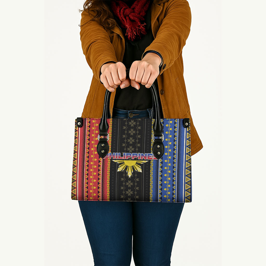 Philippines Filipinos Leather Bag Igorot Tribal Inspiration Pattern Style