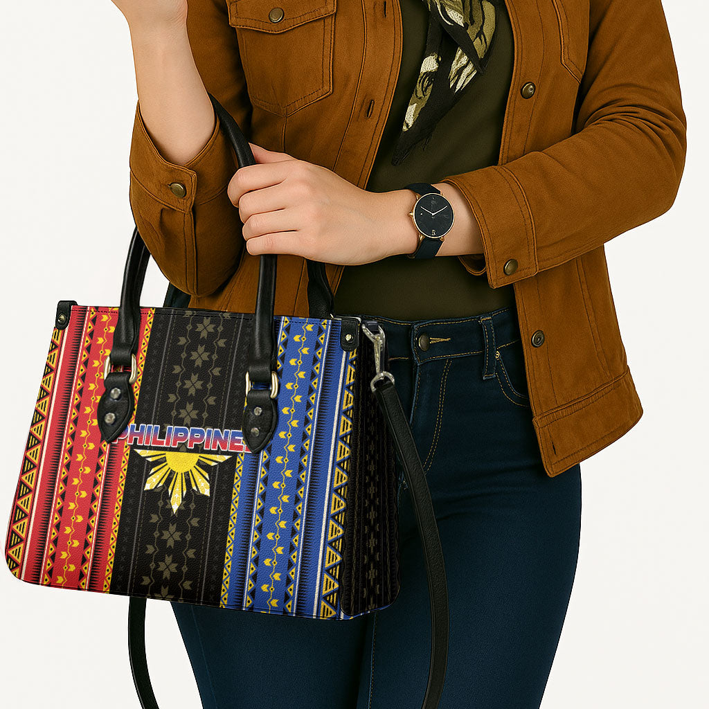 Philippines Filipinos Leather Bag Igorot Tribal Inspiration Pattern Style