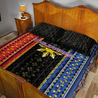 Philippines Filipinos Quilt Bed Set Igorot Tribal Inspiration Pattern Style